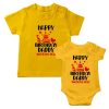 happy birthday daddy yellow tshirt yellow romper