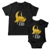 sibling's eid outfit black tshirt