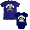 1st Father's day together funny design tshirt blue