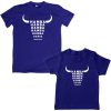 dad son eid ul azha combo tshirt blue