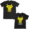 eid mubarak eid ul adha bangla typography dad son matching tshirt black