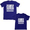 wavy hamba mubarak 3D tshirt blue