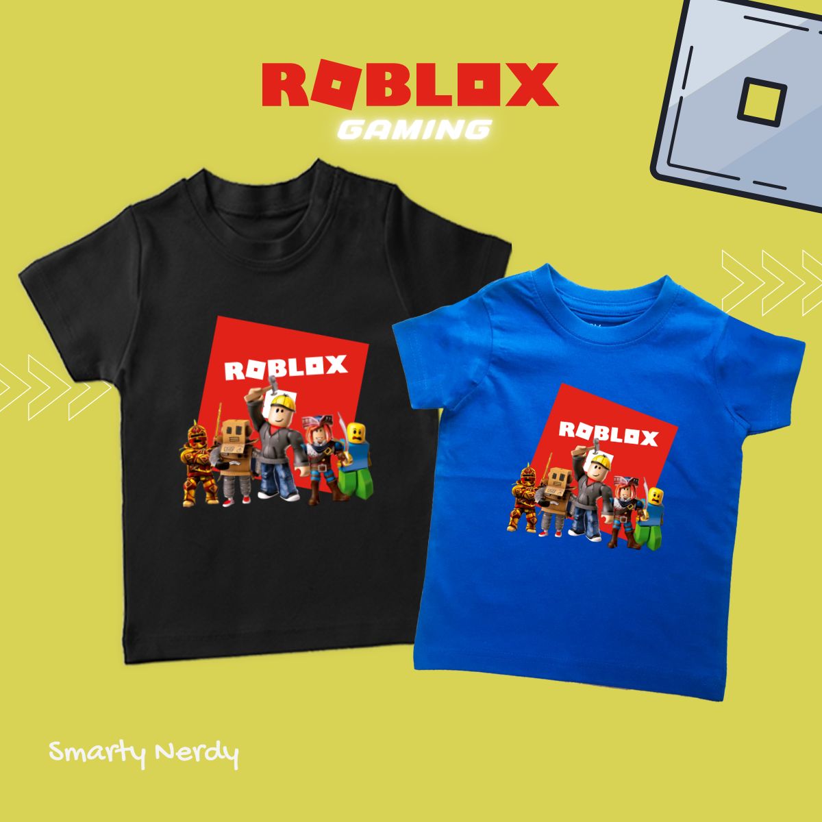 ROBLOX Black T-Shirts for Kids and Adults