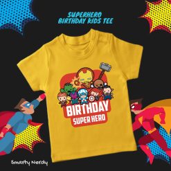 Superhero design BIRTHDAY KIDS TEE