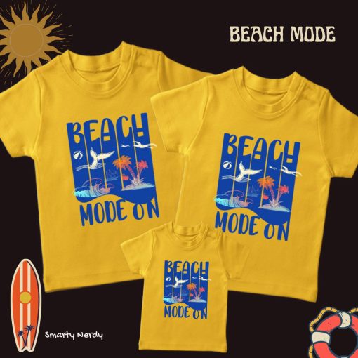 Beach Mode ON colorful t-shirt