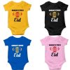 custom eid baby romper design pink black blue onsie