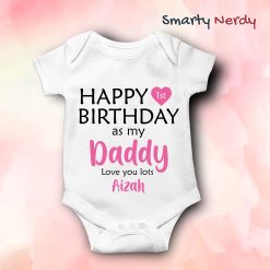happy birthday as my daddy romper