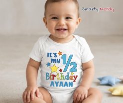 it's my half birthday onesie